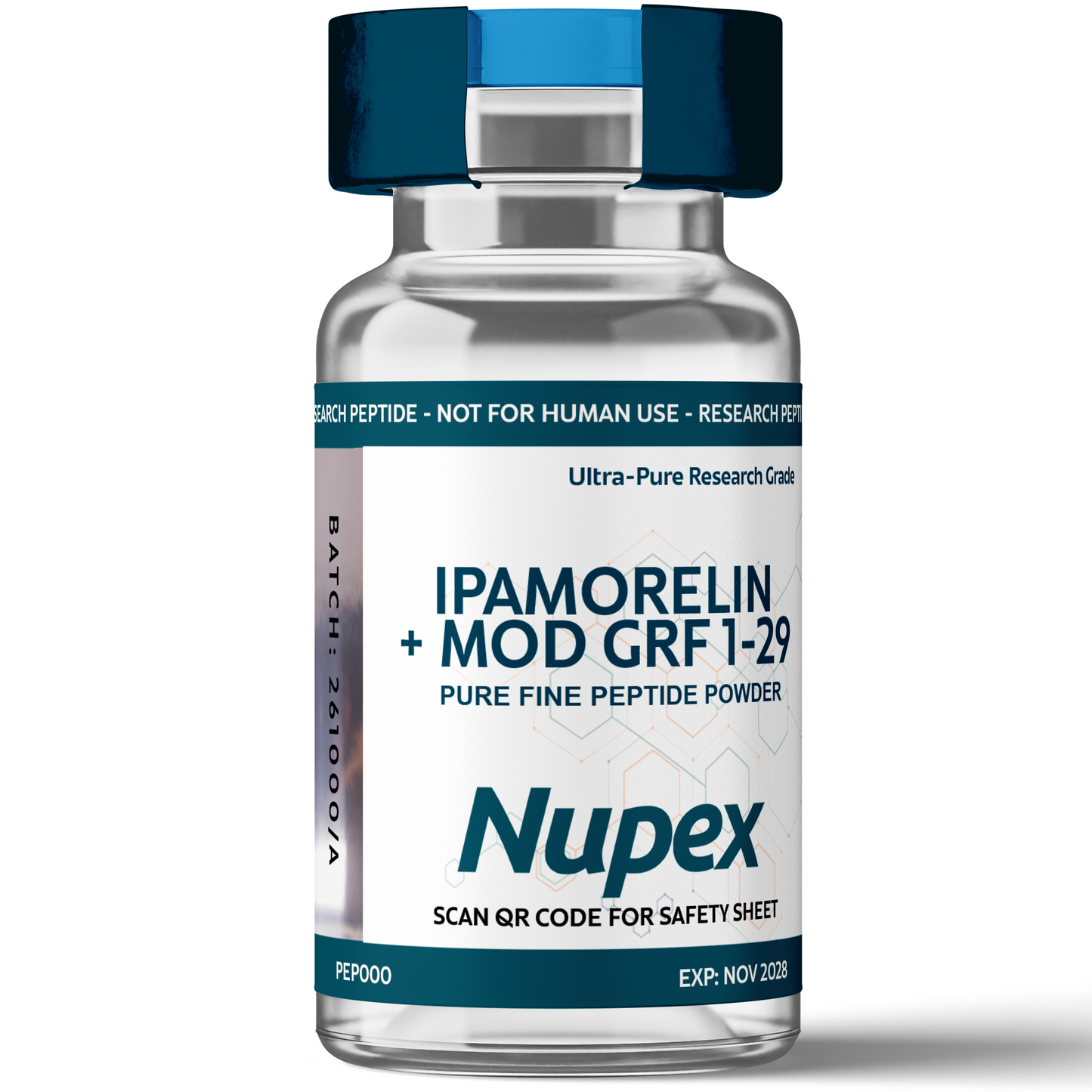 IPAMORELIN + CJC-1295 WITHOUT DAC (MOD GRF 1–29) – Research Grade Peptide