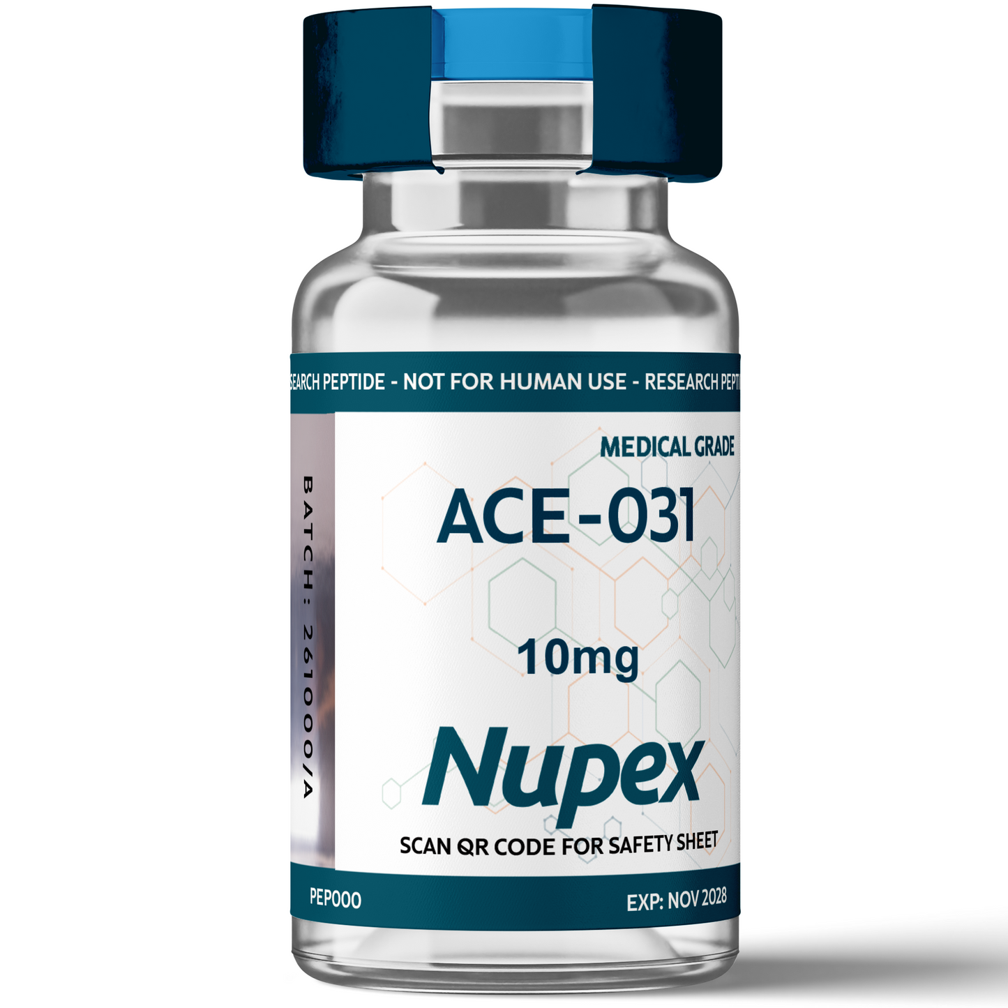 Nupex ACE-031 Medical Grade Peptide 10mg in Vial for Research Purposes