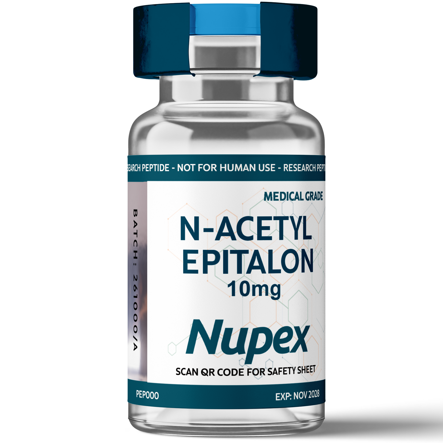 Nupex N-Acetyl Epitalon 10mg vial for research purposes, buy N-Acetyl Epitalon online