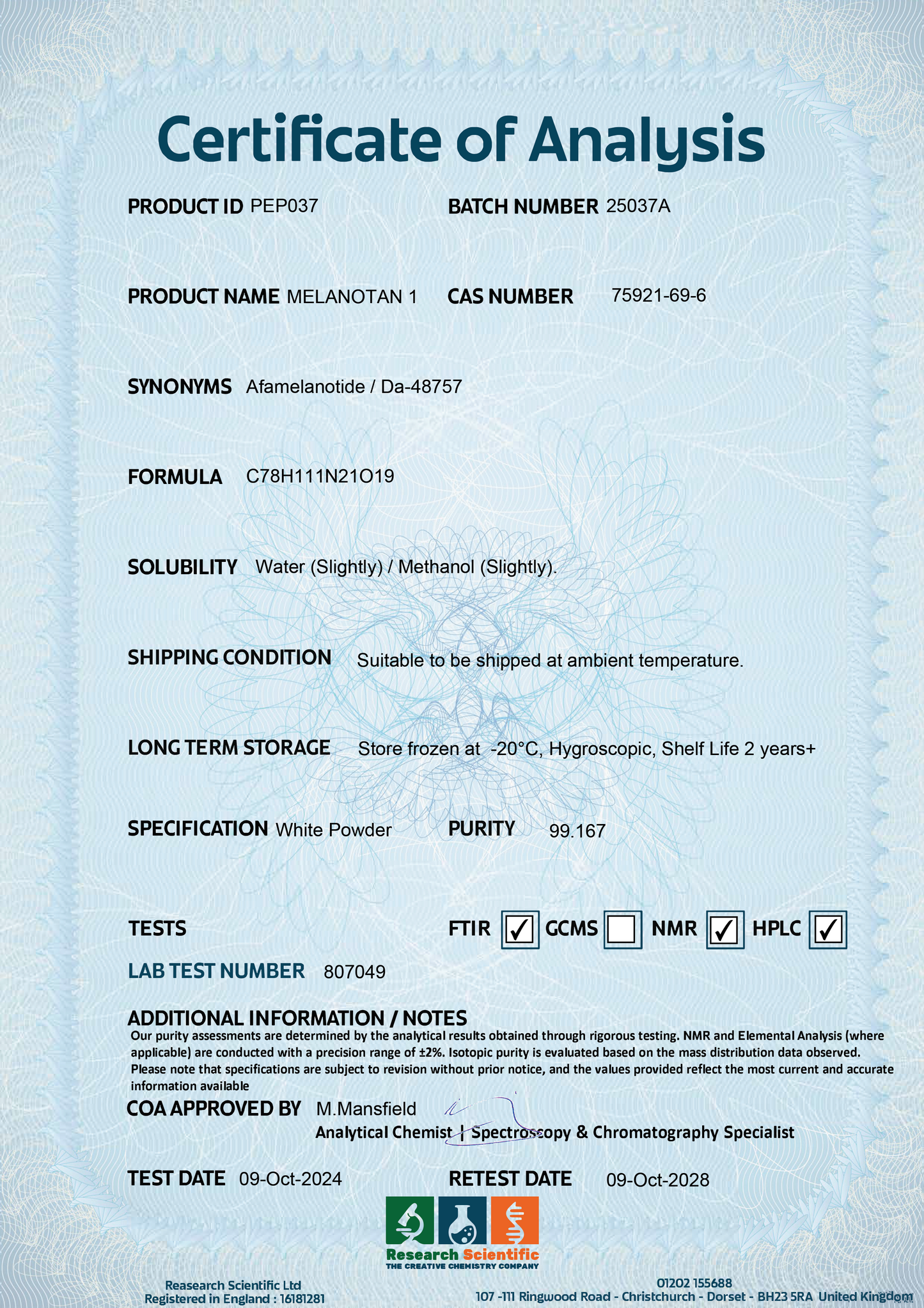 Melanotan 1