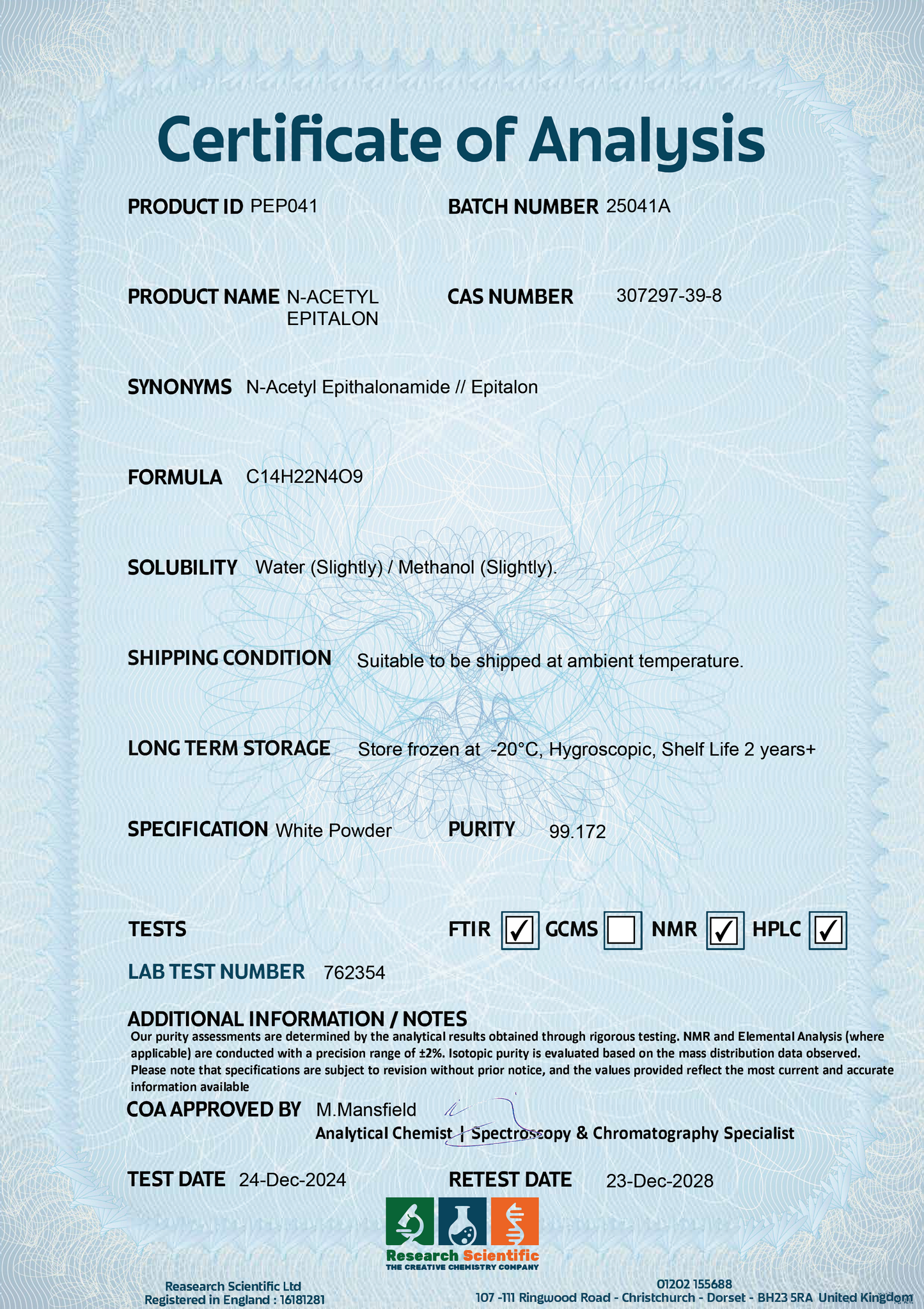 N-Acetyl Epitalon