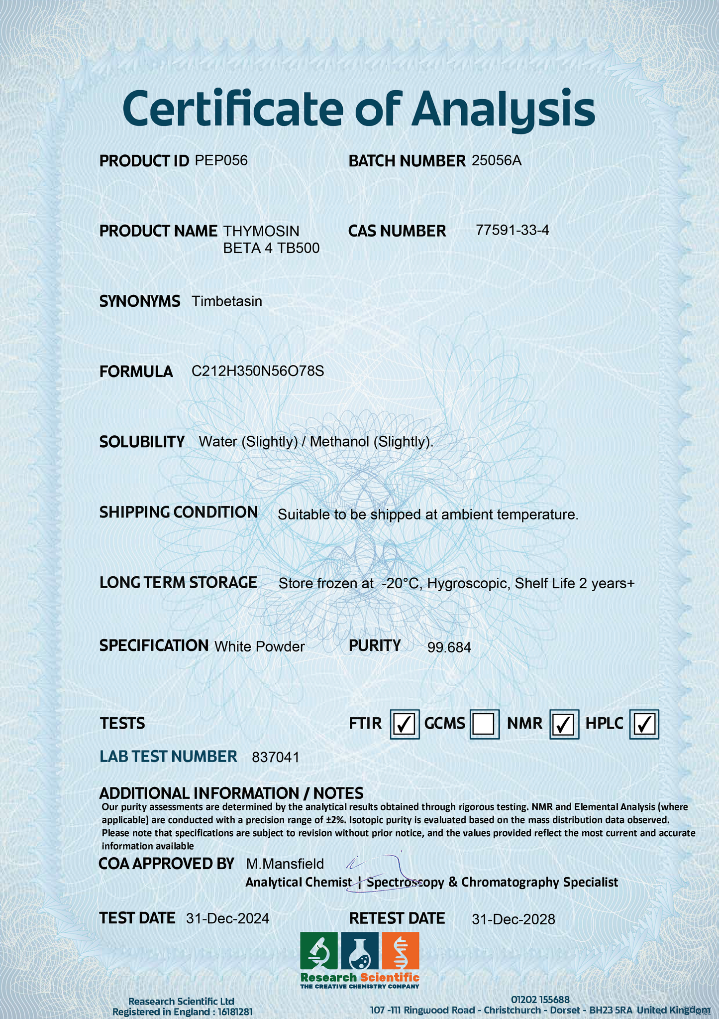 Thymosin Beta-4