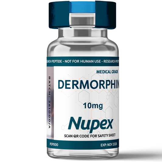 Dermorphin 10mg peptide vial from Research Scientific for purchase, buy Dermorphin UK