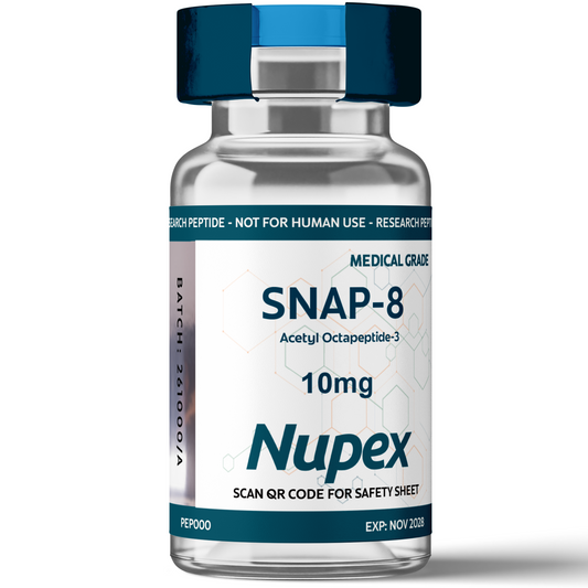 Nupex Snap-8 peptide 10mg vial for research use, ideal to buy Snap-8 peptide UK