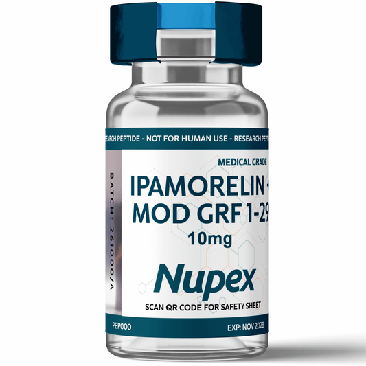 Research Scientific Ipamorelin CJC-1295 blend 10mg vial for medical research and peptide study