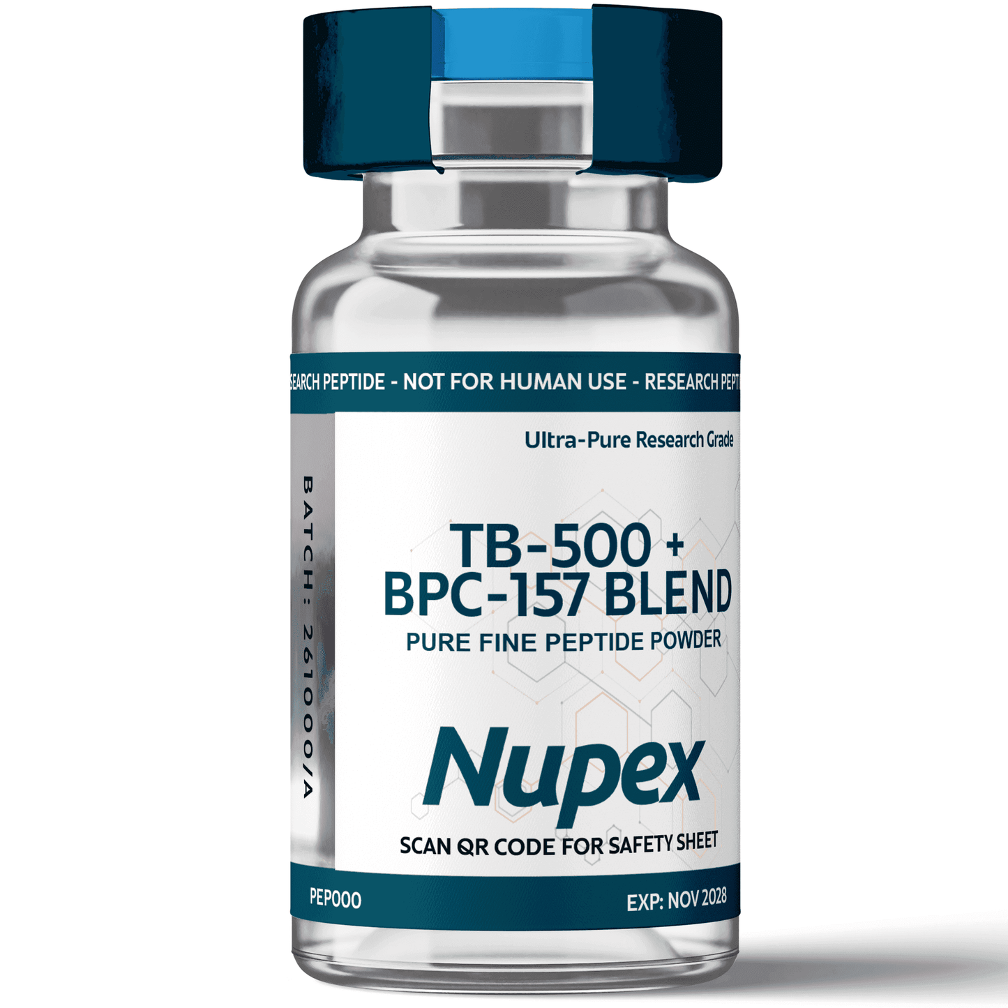 Ultra-Pure TB-500 BPC-157 peptide powder from Research Scientific for research purposes